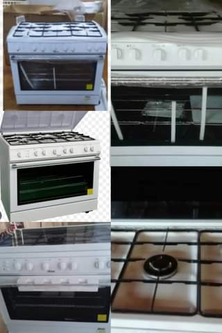 May be an image of stove, cooker and microwave
